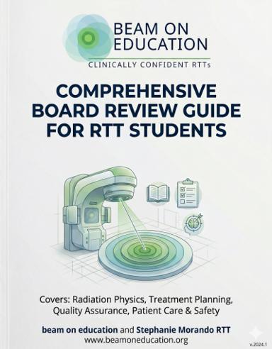 ARRT Exam Study Guide - Radiation Therapy Book by Beam on Education